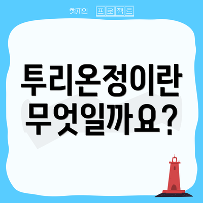 투리온정이란 무엇일까요?