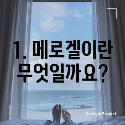 1. 메로겔이란 무엇일까요?