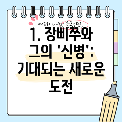1. 장삐쭈와 그의 '신병': 기대되는 새로운 도전