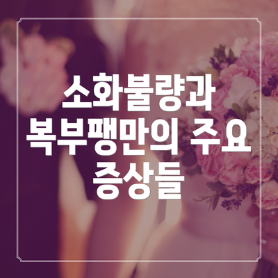 소화불량과 복부팽만의 주요 원인들