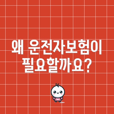 왜 운전자보험이 필요할까요?