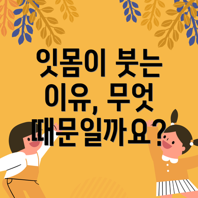 잇몸이 붓는 이유, 무엇 때문일까요?