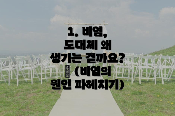 1. 비염, 도대체 왜 생기는 걸까요? 🤔 (비염의 원인 파헤치기)