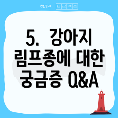 5.  강아지 림프종에 대한 궁금증 Q&A