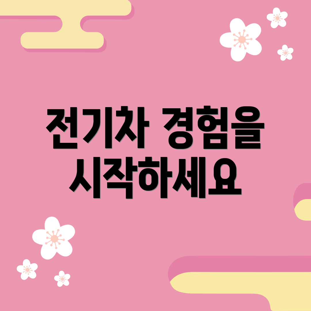 전기차 경험을 시작하세요