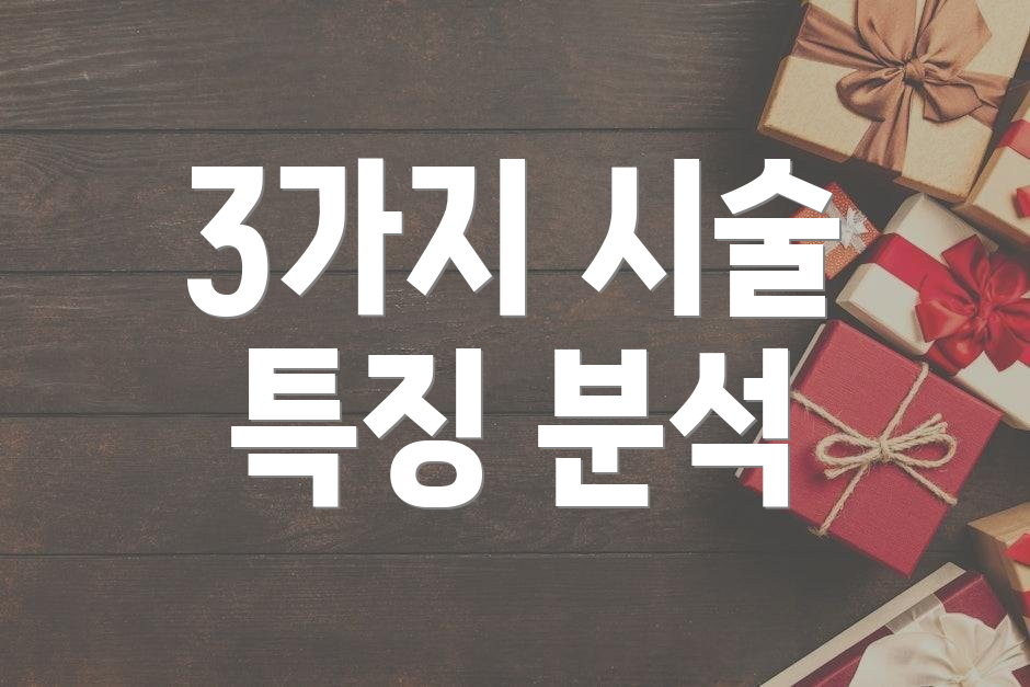 3가지 시술 특징 분석