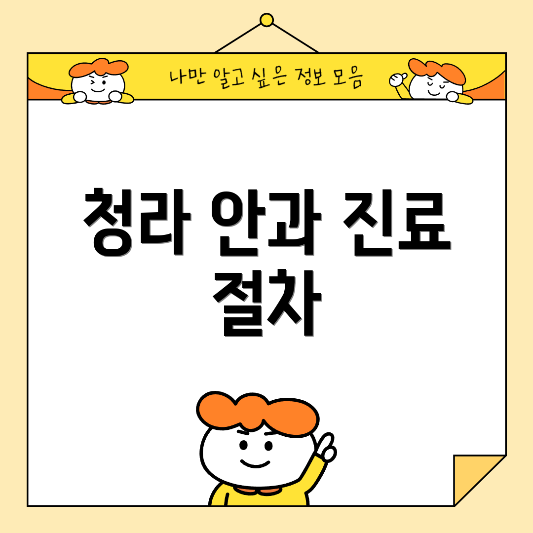 청라 안과 진료 절차