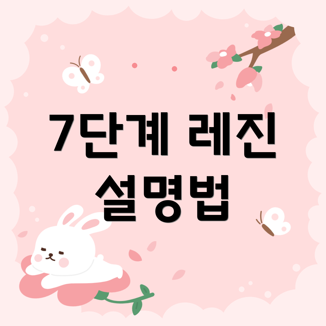 7단계 레진 설명법