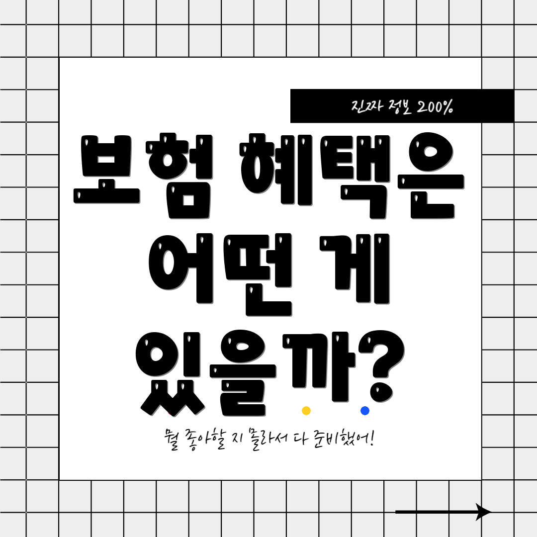 보험 혜택은 어떤 게 있을까?