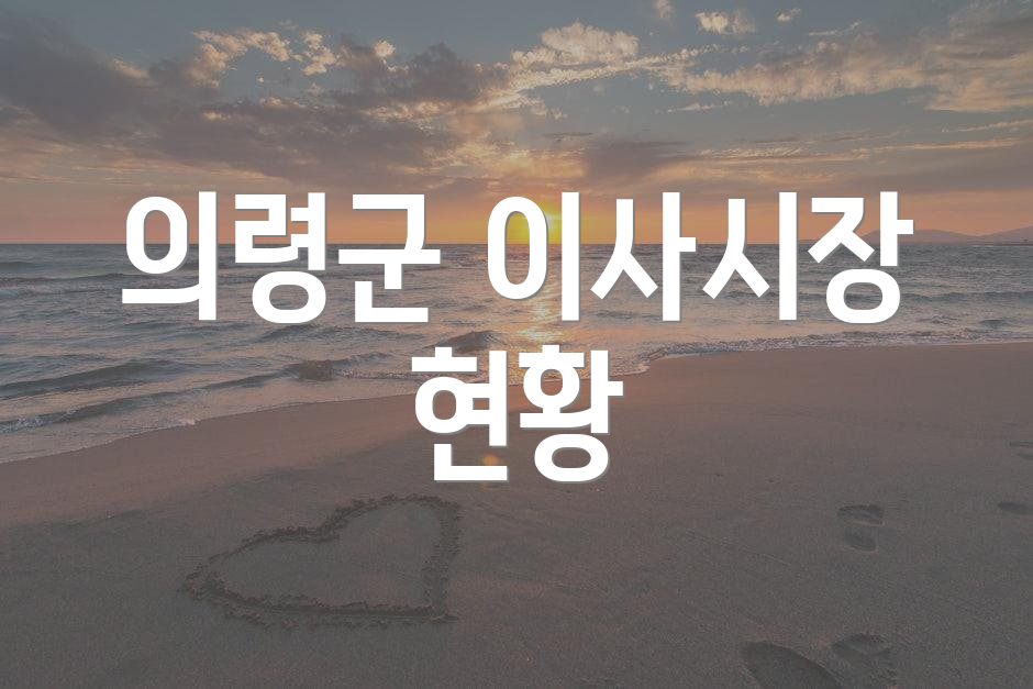 의령군 이사시장 현황