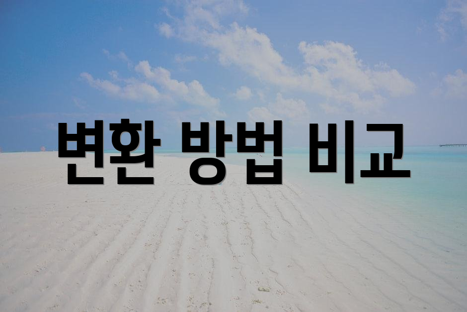 변환 방법 비교