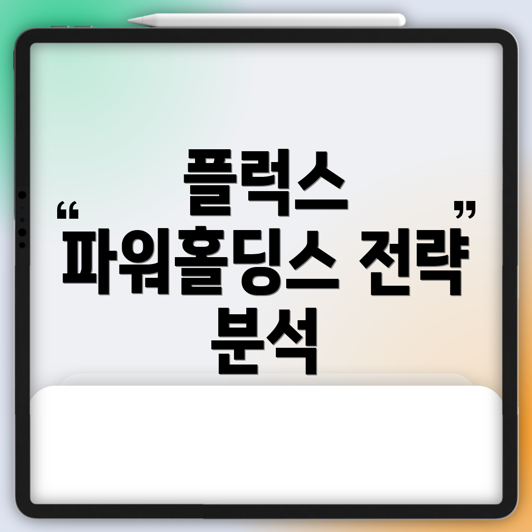 플럭스 파워홀딩스 전략 분석