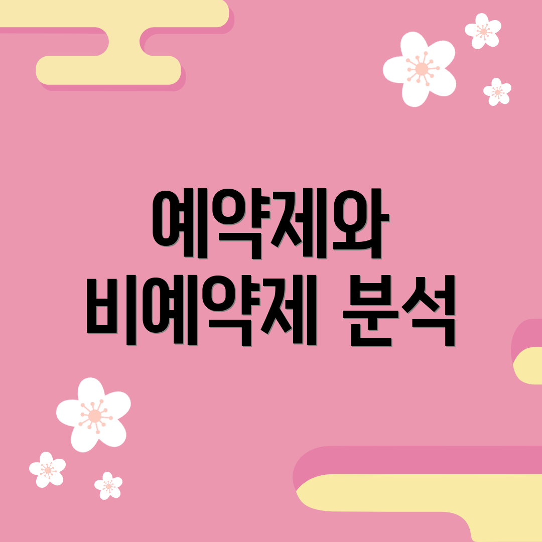 예약제와 비예약제 분석
